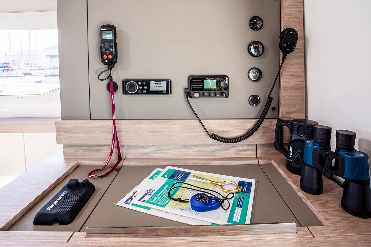 Ambrosia, a Fountaine Pajot Elba 45 catamaran at Municipal Unit of Lefkada, Greece