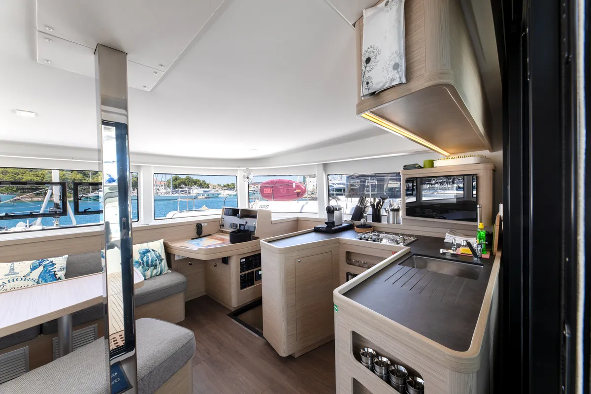 Galley of Balance V, a Lagoon 42 catamaran at Općina Rogoznica, Croatia