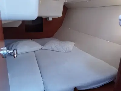 Cabin on Mina, a Beneteau Oceanis 37 sailboat at Municipal Unit of Nea Peramos, Greece