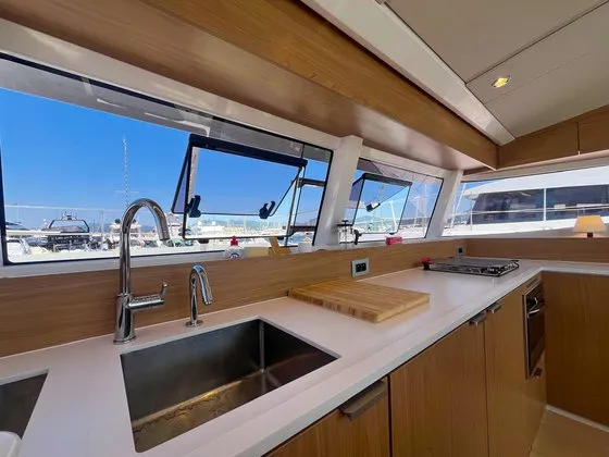 Galley of Hope, a Bali Catsmart catamaran at Hyères, France
