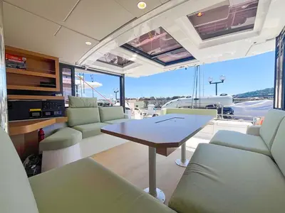 Salon of Hope, a Bali Catsmart catamaran at Hyères, France