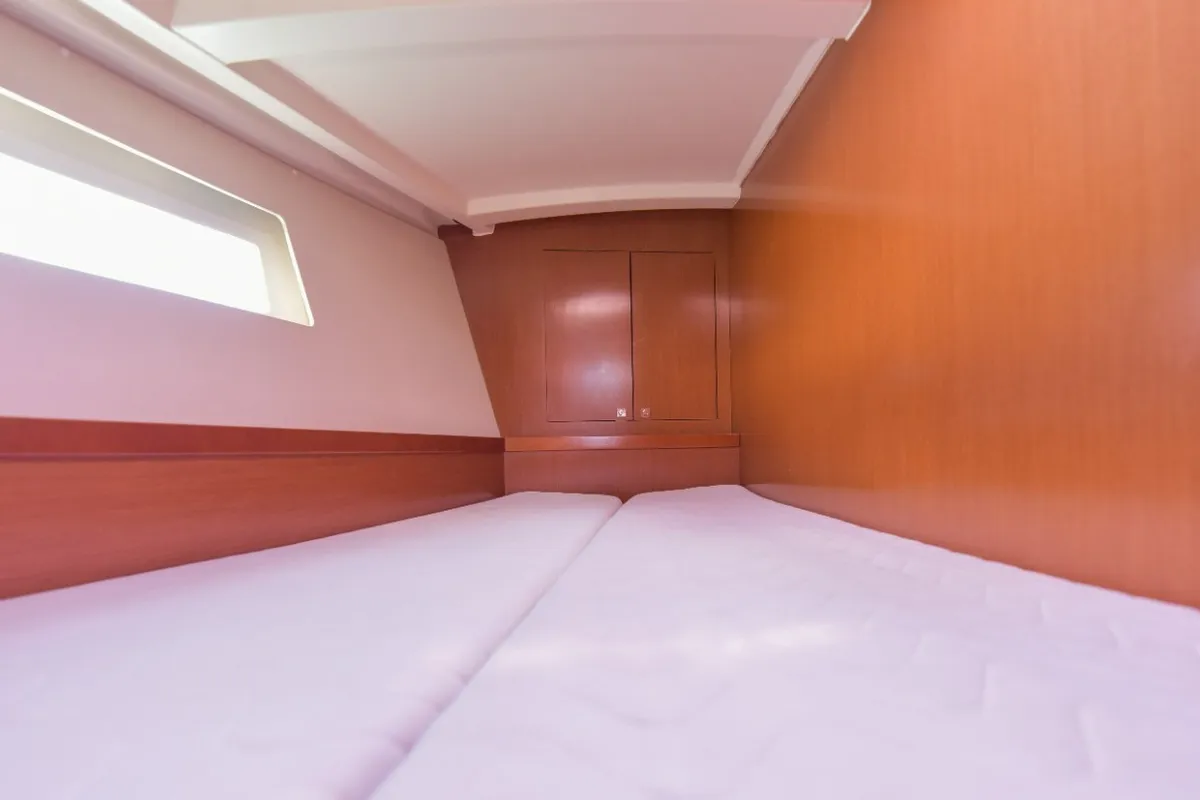 Cabin on Zeppelin, a Beneteau Oceanis 45 sailboat at Municipal Unit of Palairos, Greece