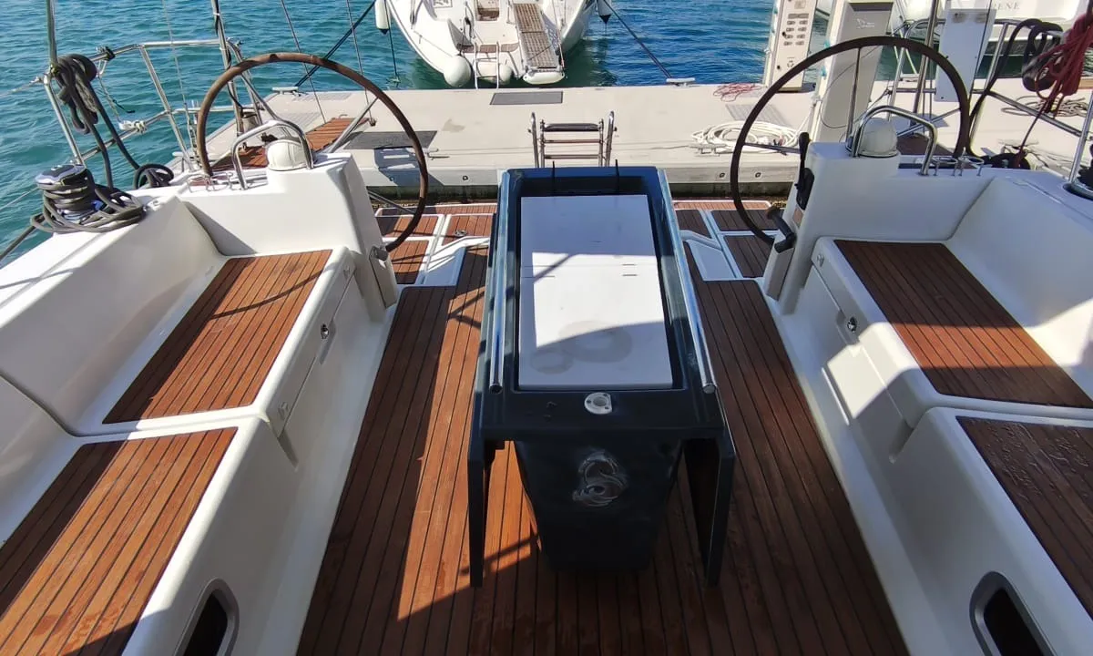 Zeppelin, a Beneteau Oceanis 45 sailboat at Municipal Unit of Palairos, Greece
