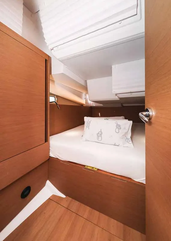 Cabin on Follow your Dream, a Jeanneau Sun Odyssey 440 sailboat at Grad Biograd na Moru, Croatia