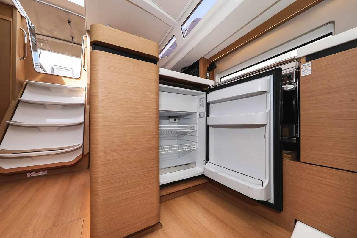 Galley of Follow your Dream, a Jeanneau Sun Odyssey 440 sailboat at Grad Biograd na Moru, Croatia