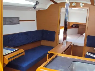 Salon of Gemma, a Jeanneau Sun Odyssey 349 sailboat at Grad Pula, Croatia