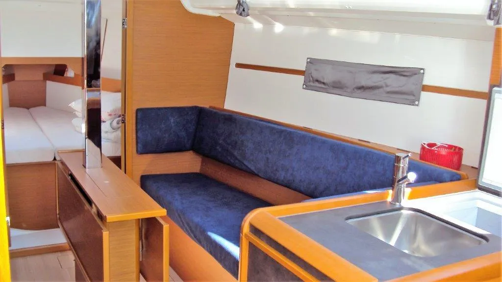 Salon of Gemma, a Jeanneau Sun Odyssey 349 sailboat at Grad Pula, Croatia