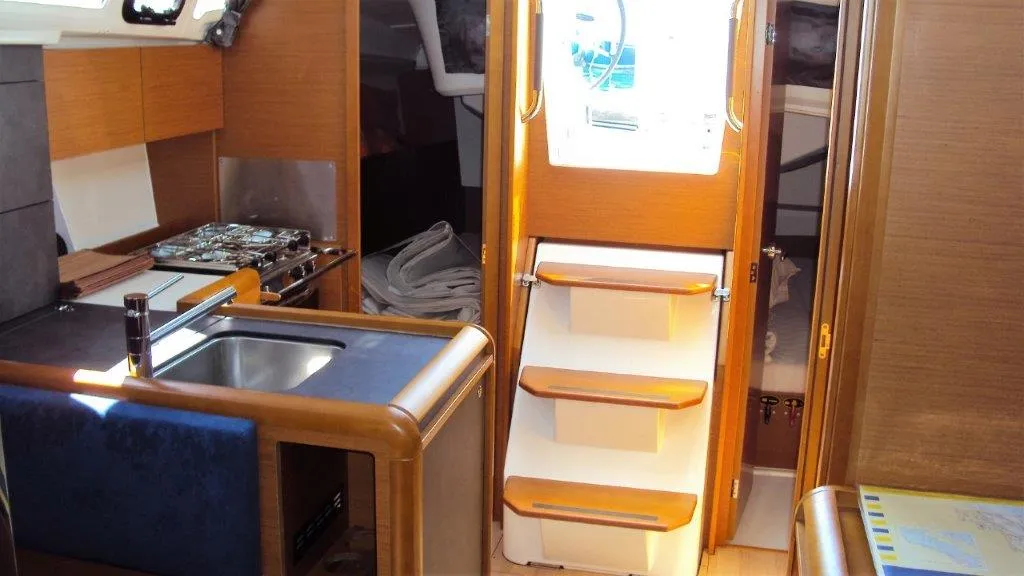 Galley of Gemma, a Jeanneau Sun Odyssey 349 sailboat at Grad Pula, Croatia