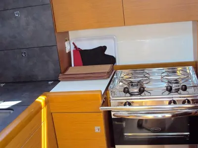 Galley of Gemma, a Jeanneau Sun Odyssey 349 sailboat at Grad Pula, Croatia