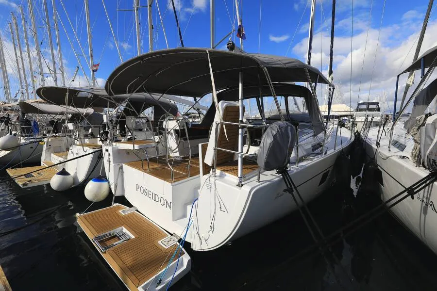 Poseidon, a Hanse 508 sailboat at Pirovac, Croatia