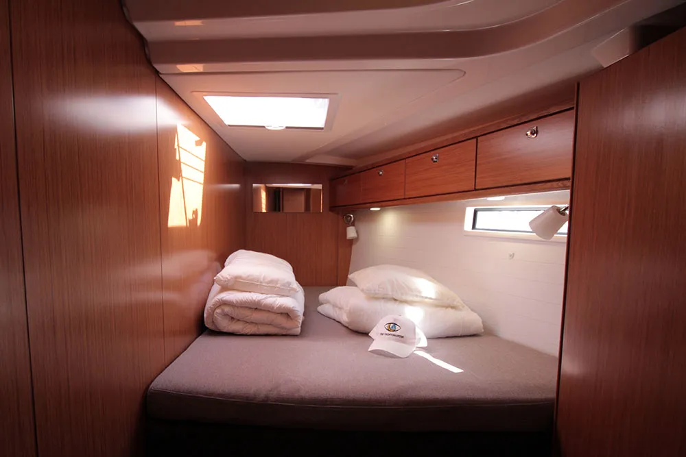 Cabin on Firewall, a Bavaria Cruiser 51 sailboat at Llucmajor, Spain