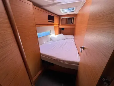 Cabin on Scrusciu du Mari, a Dufour 470 sailboat at Procida, Italy