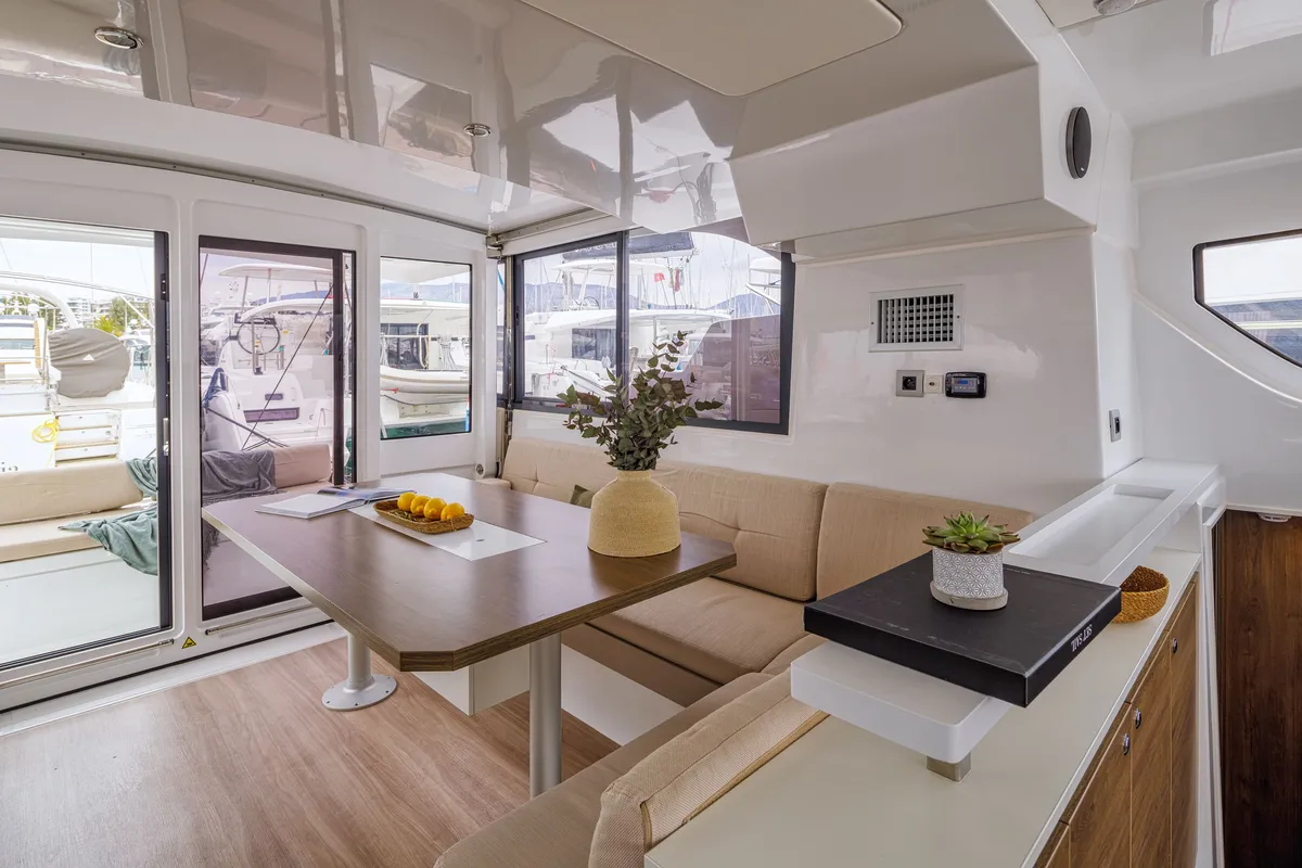 Sole Mio, a Bali Catspace catamaran at Municipal Unit of Nea Peramos, Greece