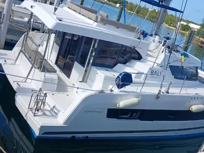 Knot A Fantasea, a Bali Catspace catamaran at Central Abaco, Bahamas