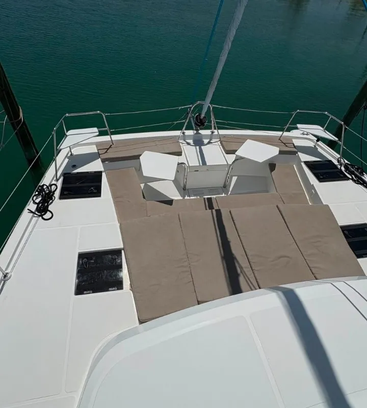 Knot A Fantasea, a Bali Catspace catamaran at Central Abaco, Bahamas