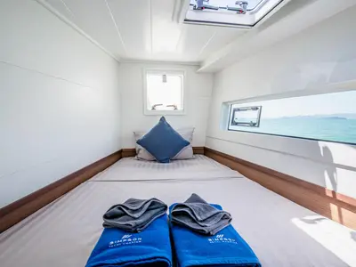 Cabin on K-35, a Lagoon 40 catamaran at Pa Khlok, Thailand