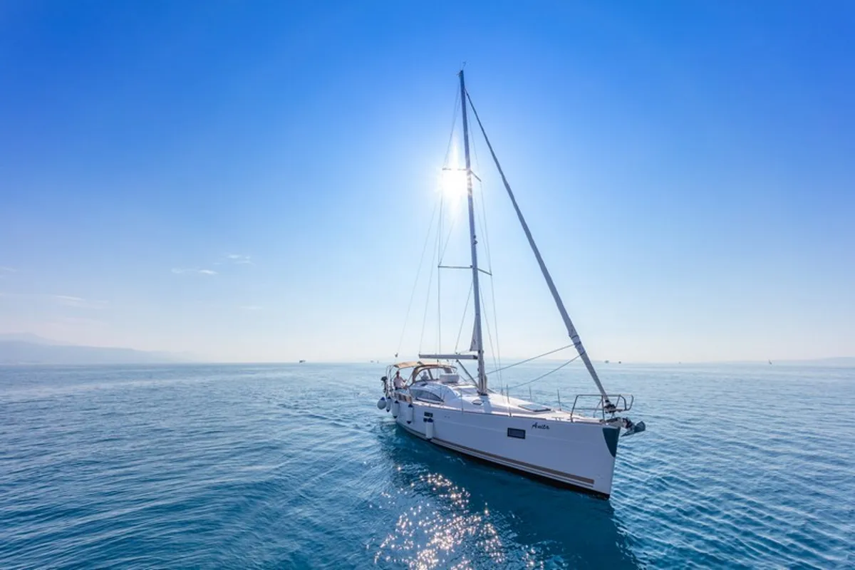 Exterior view of ANITA, a Elan Impression 45 sailboat at Split, Croatia
