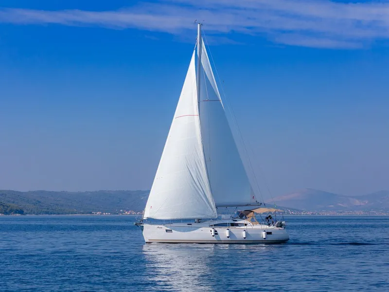 Exterior view of ANITA, a Elan Impression 45 sailboat at Split, Croatia
