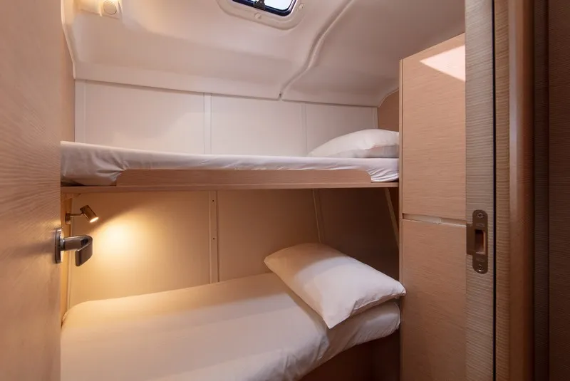 Cabin on ANITA, a Elan Impression 45 sailboat at Split, Croatia