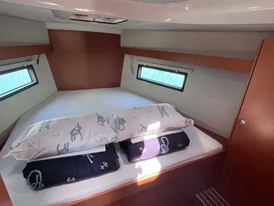 Cabin on Nembus, a Bavaria C38 sailboat at Grad Biograd na Moru, Croatia