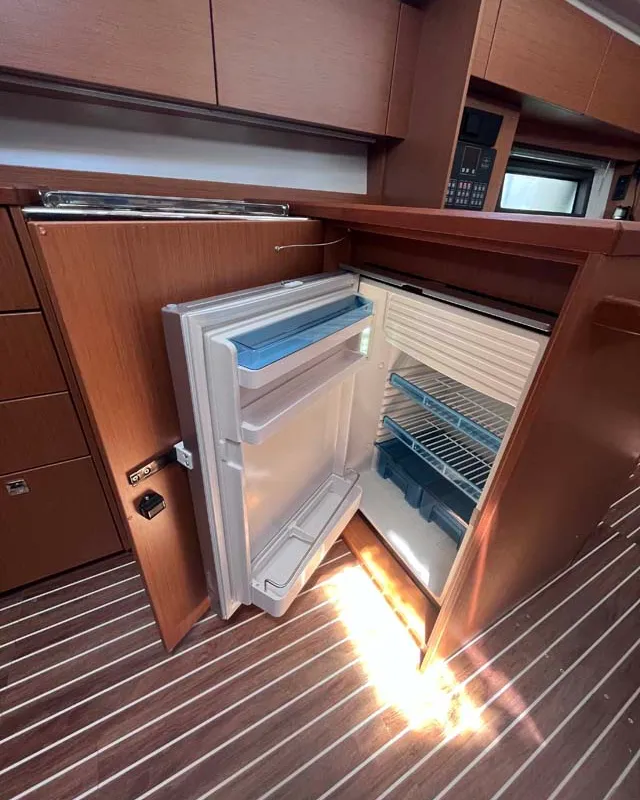 Galley of Nembus, a Bavaria C38 sailboat at Grad Biograd na Moru, Croatia