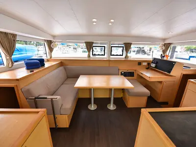 Salon of Emilio, a Lagoon 400 S2 catamaran at Baan Salak Phet, Thailand