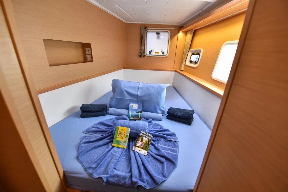 Cabin on Emilio, a Lagoon 400 S2 catamaran at Baan Salak Phet, Thailand