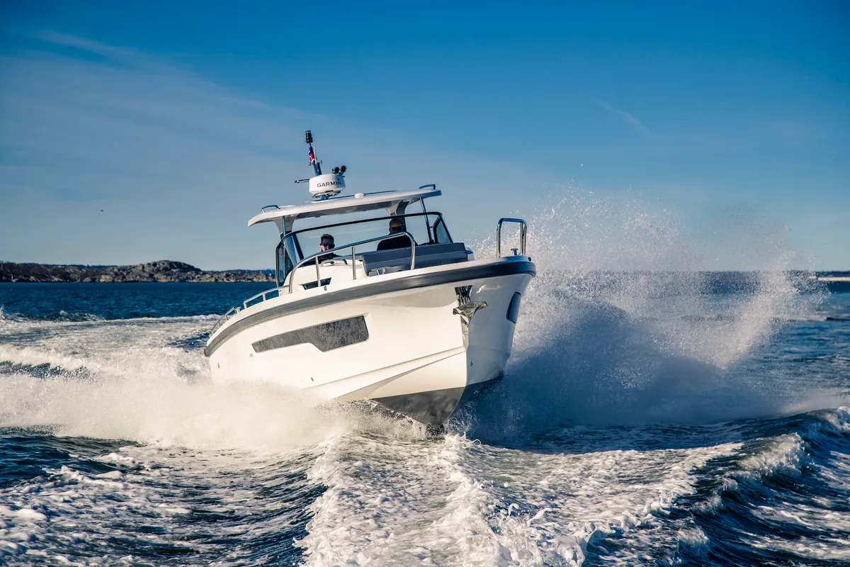 Ruddy, a Nimbus Tender T11 motorboat at Pirovac, Croatia