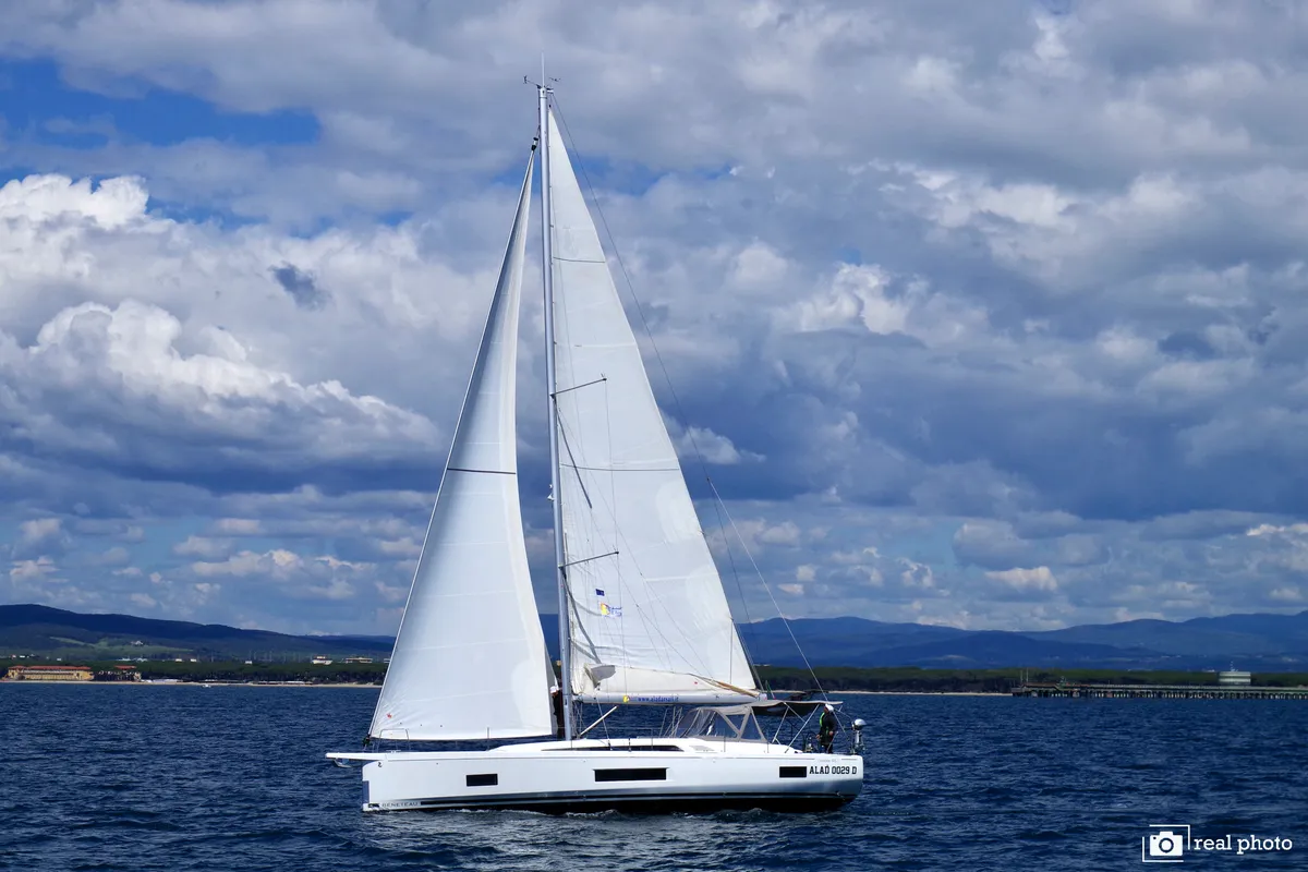 Exterior view of Emma, a Beneteau Oceanis 46.1 sailboat at Puntone di Scarlino, Italy