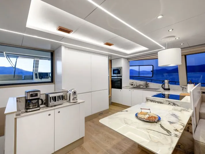 Galley of TanWay, a Gulet Motoryacht motor yacht at Marmaris, Turkey