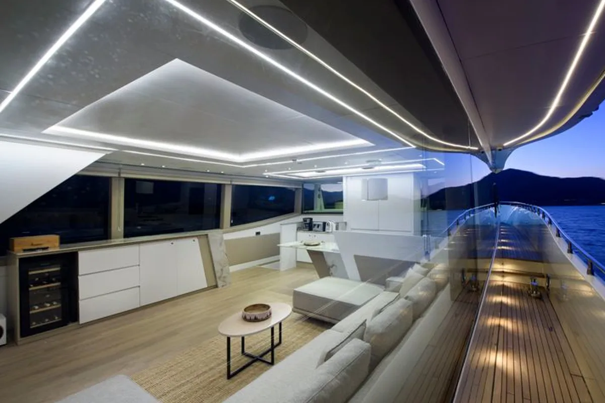 Salon of TanWay, a Gulet Motoryacht motor yacht at Marmaris, Turkey