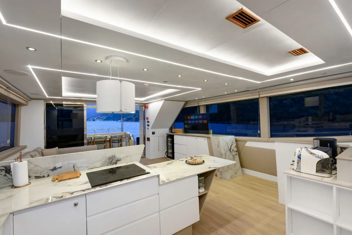 Galley of TanWay, a Gulet Motoryacht motor yacht at Marmaris, Turkey
