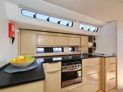 Galley of Salacia, a Hanse 460 sailboat at Grad Šibenik, Croatia