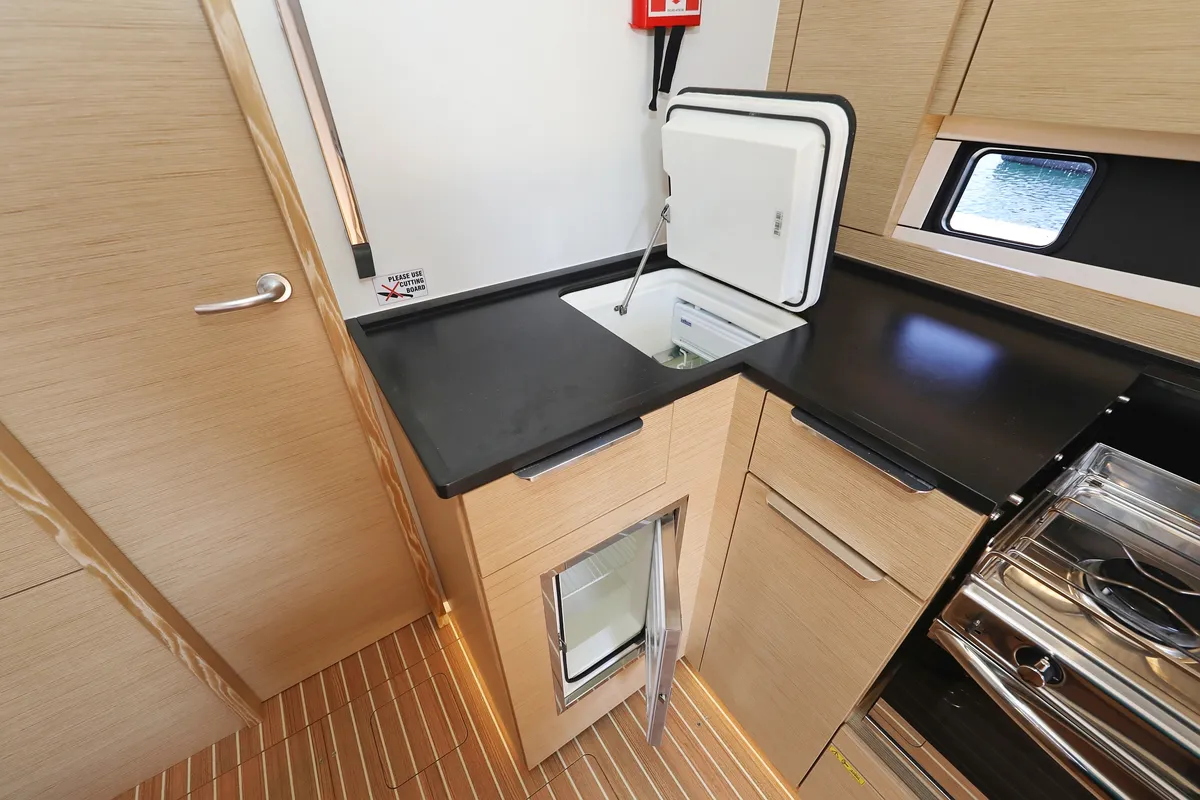 Galley of Salacia, a Hanse 460 sailboat at Grad Šibenik, Croatia