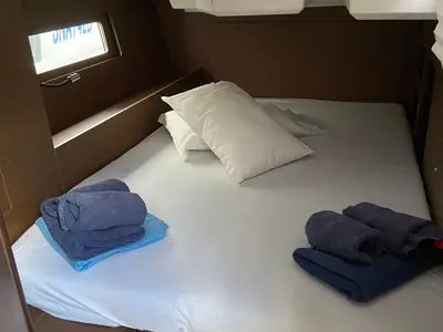 Cabin on Valvento, a Beneteau Oceanis 46.1 sailboat at Cannigione, Italy