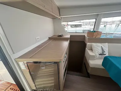 Galley of Capovento, a Lagoon 42 catamaran at Capo d'Orlando, Italy