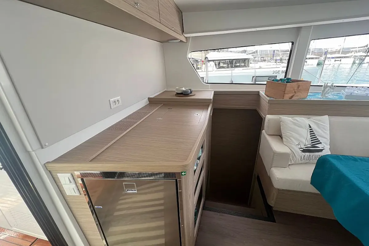 Galley of Capovento, a Lagoon 42 catamaran at Capo d'Orlando, Italy