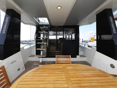 Galley of Taonga, a Cobra Yachts Seamaster 45 motor yacht at Grad Biograd na Moru, Croatia