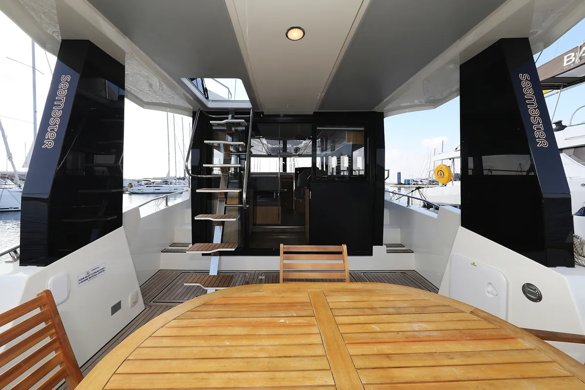Galley of Taonga, a Cobra Yachts Seamaster 45 motor yacht at Grad Biograd na Moru, Croatia