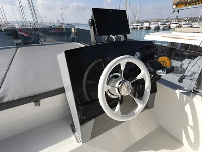 Salon of Taonga, a Cobra Yachts Seamaster 45 motor yacht at Grad Biograd na Moru, Croatia