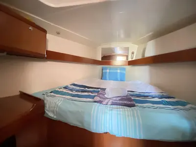Cabin on Glen Rosa, a Beneteau Oceanis 37 sailboat at Fethiye, Turkey
