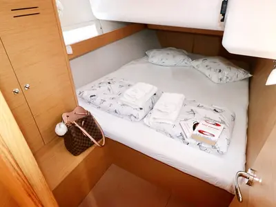 Cabin on Divna, a Dufour 460 GL sailboat at Grad Kaštela, Croatia
