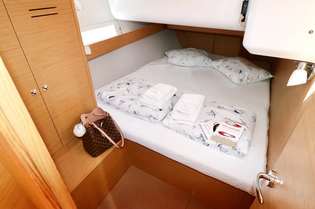 Cabin on Divna, a Dufour 460 GL sailboat at Grad Kaštela, Croatia