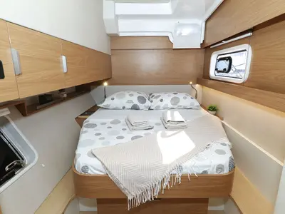 Cabin on Warm Breeze, a Bali Catspace OW catamaran at Grad Šibenik, Croatia