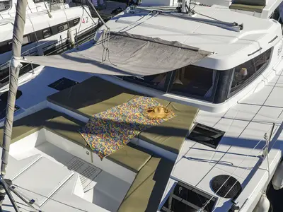 Warm Breeze, a Bali Catspace OW catamaran at Grad Šibenik, Croatia