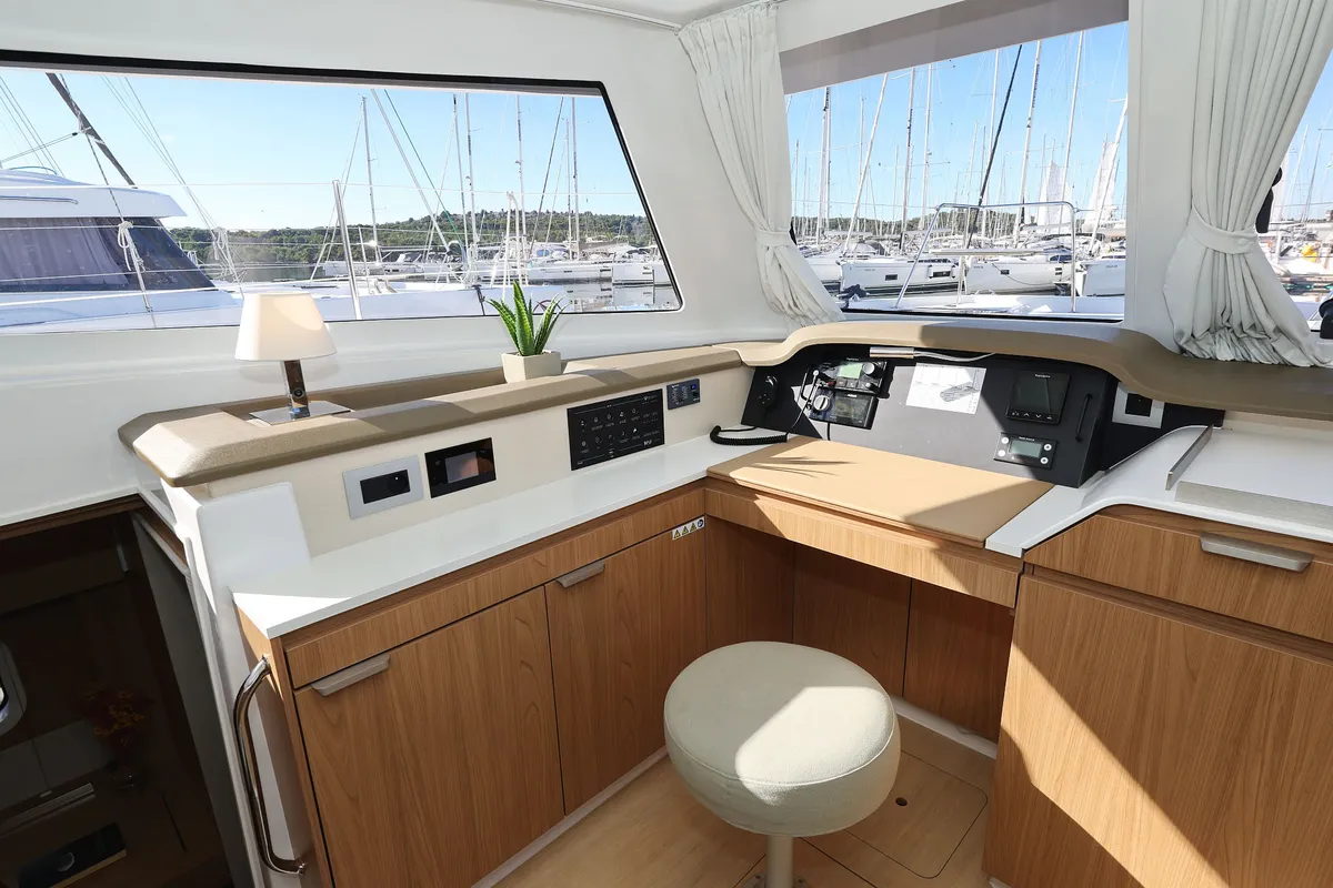 Warm Breeze, a Bali Catspace OW catamaran at Grad Šibenik, Croatia