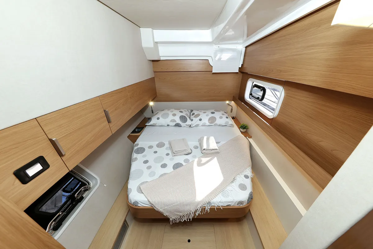 Warm Breeze, a Bali Catspace OW catamaran at Grad Šibenik, Croatia