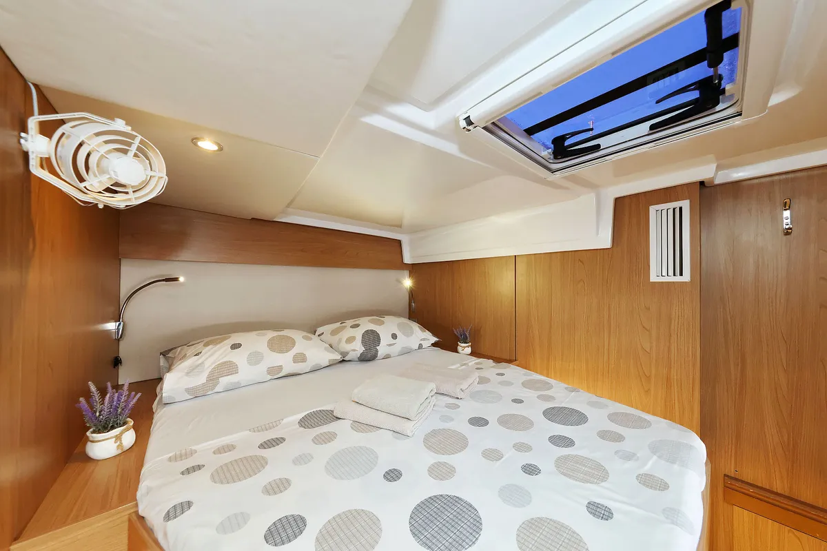 Warm Breeze, a Bali Catspace OW catamaran at Grad Šibenik, Croatia