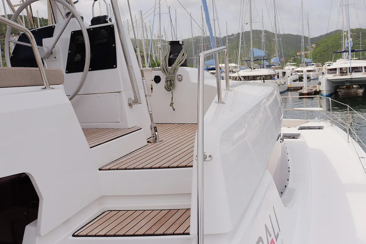 On A Whim, a Bali 4.8 catamaran at Road Town, British Virgin Islands