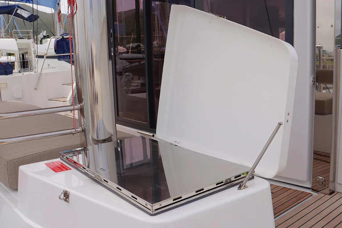 On A Whim, a Bali 4.8 catamaran at Road Town, British Virgin Islands